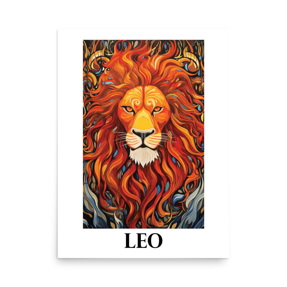 Leo Zodiac Astrology Fine Art (AG202307-003PFUP) – Peddlex